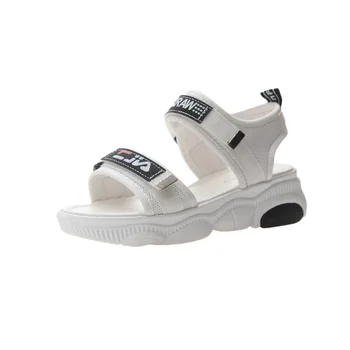 Nove modne ženske sandale poletje novo platformo sandali, čevlji dihanje udobje za nakupovanje dame hoja čevlji bela črna