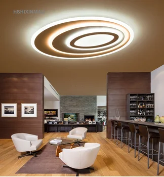 Nov Preprost moderna dnevna soba luči ovalne ustvarjalne dvorani doma stropne svetilke osebno led spalnico luči Stropne luči