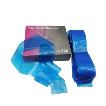 125Pcs/Box Modra Tatoo Posnetek Plastičnih Kabel Rokavi Vrečke za Enkratno uporabo Pokrov Torbe za Tatoo Pralni Oskrbe Dodatki