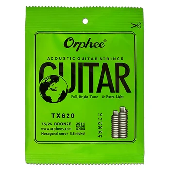 Orphee 10 Nastavite 6Pcs/Set Kitara String String Super Light Strune za Akustično Kitaro