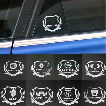 3D Kovinski Avto Styling Strani Vrat Značko Nalepke Strani Okna Emblem Nalepke Za Mercedes Benz W204 W124 W201 W202 W212 W220 W205 GLA
