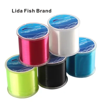 Lida ribe blagovne znamke, multi-color 500m najlon ribolov line visoke kakovosti, surovo svilo, uvožene iz Japonske najnovejše nanotehnologije