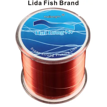 Lida ribe blagovne znamke, multi-color 500m najlon ribolov line visoke kakovosti, surovo svilo, uvožene iz Japonske najnovejše nanotehnologije