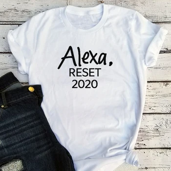 Reset 2020 Ženska Srajce Socialne Oddaljujejo Grafični Tees Po Meri Karanteno Smešno Majico Karanteno Smešno Tee 2020 Priložnostne