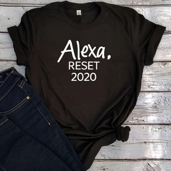 Reset 2020 Ženska Srajce Socialne Oddaljujejo Grafični Tees Po Meri Karanteno Smešno Majico Karanteno Smešno Tee 2020 Priložnostne