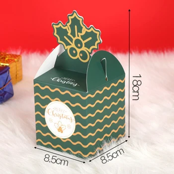 5pcs Vesel Božič bonboniera DIY Angel Santa Papirja, Škatle Apple Paket Darilni Torbe Navidad Božič Dekoracijo Počitnice Stranka Supplie