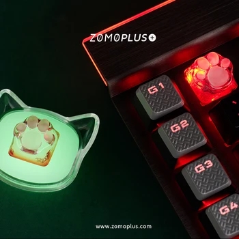 Zomo ujet Tipka PLUS skp mehanske tipkovnice keycap osebnost design,Q Meng 3D tiskanje Božič mačka tačka keycaps Češnja MX os