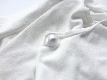 2.3 cm mini white pearl beaded cvetje gumb pribor za šivanje-za DIY vrečko plašč majica