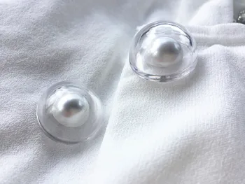 2.3 cm mini white pearl beaded cvetje gumb pribor za šivanje-za DIY vrečko plašč majica