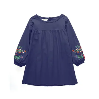 Otroci Obleke Za Deklice Dolg Rokav Cvetlični Embroiderie Stranka Princesa Kostum otroška Oblačila Dekle Frocks 5 12 15 Let