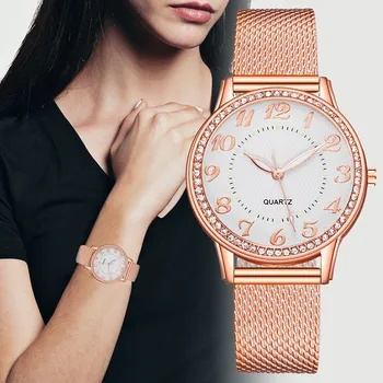 Luksuzni Ure Quartz uro Nerjavečega Jekla gumb za Izbiranje Priložnostne Bracele Watch Poslovnih ure za ženske Pari Priložnostne Quartz uro