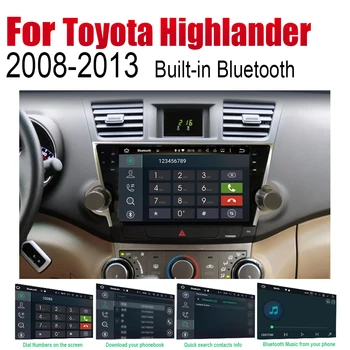ZaiXi Auto Predvajalnik, GPS Navigacija Za Toyota Highlander 2008~2013 Avto Android Multimedijski Sistem Zaslon, Radio Stereo