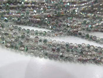 5strands 3-12mm Kristalno kot kristalno kroglice visoke kakovosti okroglo žogo Gladko, rdeča, modra, siva, zelena, vijolična zlata, srebrna črna mešani biti