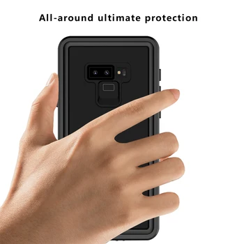 Opomba 9 Ohišje za Samsung Galaxy Note 9 Vse okoli Končni Zaščita Nepremočljiva Nazaj Primeru Zajema Shockproof Primeru Telefon