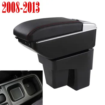 Za Honda Fit Jazz 2. generacije armrest polje osrednji Trgovina vsebina škatla za Shranjevanje s skodelico imetnika pepelnik USB vmesnik za obdobje 2008-2013