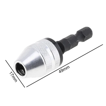 0.3-3.6 mm Twist Drill Chuck Izvijač Vpliv Voznik Adapter z 1/4