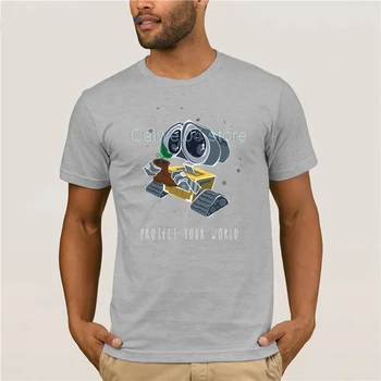 Kratek modni T-shirt moški 2020 blagovne znamke moških srajc Zavarovati vaš svet Moda za poletje, mens T Shirt Bombaž