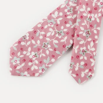 Novih 6 cm Cvetlični Vezi Kravatni za Mens Moda Priložnostne Bombaž Kravato Za Moške, Darilo Poročno zabavo Priložnostne Gravatas