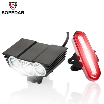 SOPEDAR MTB Kolo Led Luči Spredaj + Zadaj Lučka USB za Polnjenje Sprednje Luči Z Baterijo Cestna Kolesarska Luč Dodatki