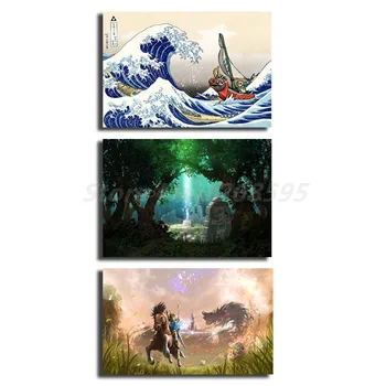 The Legend Of Zelda Dih Wild HD Wall Art Platno Poster Tiskanje Platno Slikarstvo Dekorativne Slike Dnevni Sobi Doma Dekor