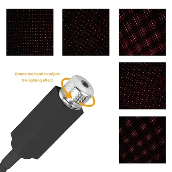 Nov USB Vzdušje Star Nebo Lučka Okolja Star Nočne Luči Avtomobila zvezdnato stropa, svetloba, laser Avto Dodatki Notranjost
