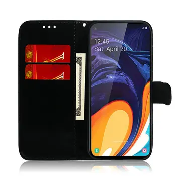 Luksuzni Bleščice Iskrico Bling Denarnice Coque za Samsung Galaxy M40 Primeru Samsung M20 Primeru PU Usnja Flip za Samsung M10 Kritje M20