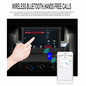 7 Palčni Vrtljivi Zaslon na Dotik, Bluetooth Avto GPS Stereo Zvoka Radio MP5 Predvajalnik Univerzalni Avto Dodatki Notranjost