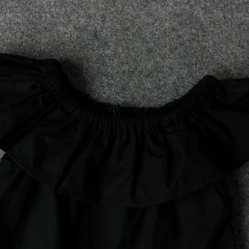 2017 Poletje korejski Baby Dekle Oblačila Sklop Otrok Baby Dekle Črne Vrhovi T-shirt+Cvetlični PP Hlače+Glavo 3pcs Obleko Obleke Set