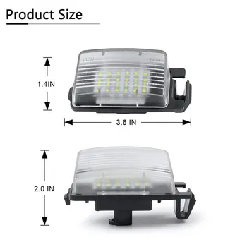 LED Tablice Lučka Lučka Za Nissan 350z 370z GT-R Kocka Listov Sentra Obratno 5D/4D Infiniti Q60 G35 G37 G25, Napaja luči led
