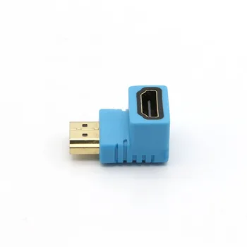 2 KOS Priključek HDMI za 90 Stopinj pod Kotom pozlačeni Naravnost Stopnjo Moški HDMI Priključek za Kabel HDMI, DVD Predvajalnik, TV Okno Računalnik