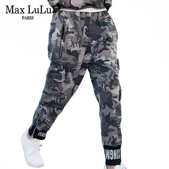 Max LuLu Korejski Modni Oblikovalec Hlače, Womens Priložnostne Prikrivanje Svoboden Harem Hlače Ženske Letnik Raztrgala Pantalons Plus Velikost