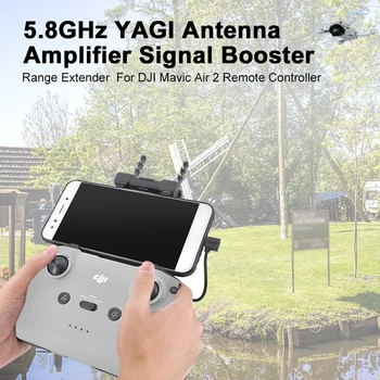 5.8 GHz ABS Signal Booster Prenosni RC Brnenje Trajne Zunanji Strokovni YAGI Antena Ojačevalnik Črno Za DJI Mavic Mini Zraka 2