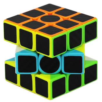 Z KOCKA Ogljikovih Vlaken Nalepke Hitrost 3x3x3 Magic Cube Magico 3*3*3 Izobraževalne Možganov Teaser Izobraževalne Igrače Za Otroke, Odrasle