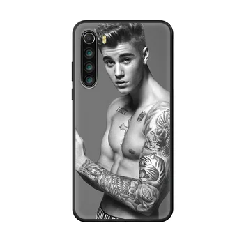 Narisal Hišo Justin Bieber Telefon Primeru kritje Za xiaomi Redmi opomba 4 5 6 7 8 T X Pro Plus črni pokrov moda lupini slikarstvo