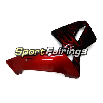 Motorno kolo Polno Fairings za Honda CBR600RR F5 2003 2004 CBR600 RR ABS Plastike Vbrizgavanje Črna Z Rdečim Plameni Karoserija Body Kit