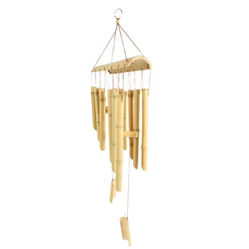 Bambus Vetru Zvončki Melodiji Vetra Bell Dekorativni Bambusa Cevi Sprostitev Vrt Wind Chime Prostem Darila