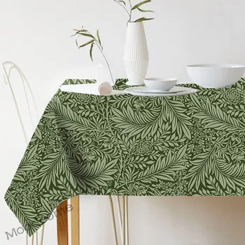 William Morris Design Vijolično, Rdečo, Zeleno Pomlad Cvetlični Rastlinskih Listov Vzorec Dekorativni Prtom Nepremočljiva Perilo Tabela Desk Pokrov