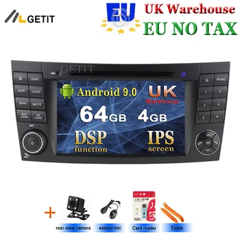 IP 64 g 4G Android 9.0 2 din avto DVD predvajalnik Za Mercedes Benz E-class W211 E200 E220 E300 E350 E240 e270, opisan E280 RAZREDA CLS W219