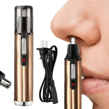 Ušesa, nos hair trimmer obrvi in obraza las brivnik za moške in ženske, USB polnjenje IPX7 nepremočljiva dvojno rezilo