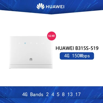 Odklenjena Huawei B315 B315s-519 3G 4G WiFi Hotspot Usmerjevalnik z Režo za Kartico Sim 4g razredi 1 2 4 5 8 13 17 +antena PK B310s-518