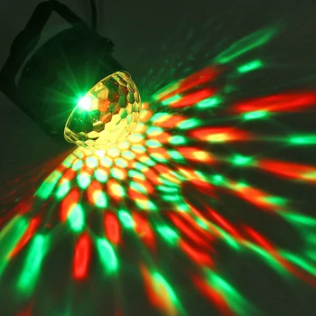 LED RGB Čarobno Žogo Luči Trajne Praktični Večnamenski Daljinski upravljalnik Fazi Učinek Lučka za DJ Disco Bar Stranka