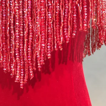 Sparkly Beaded Saten morska deklica Dolgo Prom Obleke 2020 vestidos largos Kristalno Off Ramo arabski Formalno Stranko Obleko Za Ženske