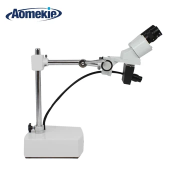 Aomekie 10X-20X LED kateri je daljnogled Stereo Mikroskop Boom Roko + LED Gooseneck