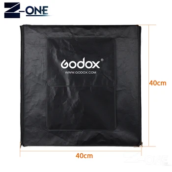 Godox Mini LED Photo Studio za Fotografiranje Šotor Softbox 40*40*40 cm LSD40 2PCS LED Lučka Band Moči 40W 10000~11000 Lumen z Carry Bag