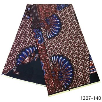 Brezplačna dostava za 6 Dvorišče Ankara Afriške Poliester Vosek Tiskanje Tkanine Ankara Material Za Oblačila Craft, zaradi Česar Pribor 1307-134