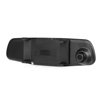 Novo 3,5-palčni Avto DVR Ogledalo Avto Dvr Kamera 1080P Vzvratno Ogledalo Digitalni Video Snemalnik Dual Objektiv Auto Dash Cam