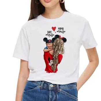 Majica za Ženske Tshirt Ženske Tee Shirt Grafični Srčkan Risanka Vrhovi Ženske Obleke 2020 Plus Velikost Ženske Tshirt