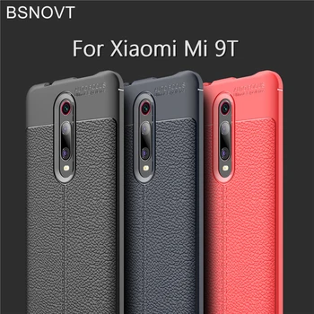 Za Xiaomi Mi 9T Primeru Mehke Silikonske Luksuzni PU Usnje Shockproof Primeru Telefon Za Xiaomi Mi 9T Kritje Za Xiaomi Mi 9T Funda BSNOVT