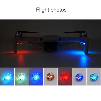 Polnilna Barvita Flash LED Komplet za DJI Mavic Mini Serije True FPV Dirke Drone/ RC Avto Deli Nočni Polet LED Opozorilne Luči