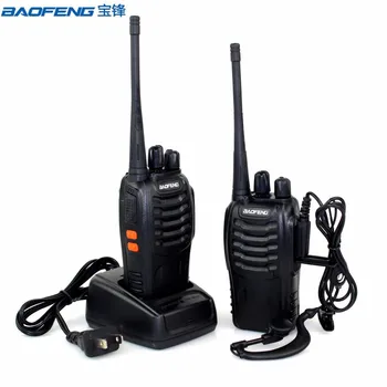 2Pcs Baofeng BF-888S Mini Walkie Talkie, Prenosni Radio, CB radio BF888s 16CH UHF Comunicador Oddajnik Sprejemnik